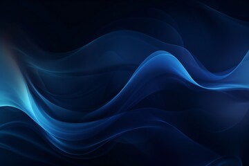 Dark blue abstract smooth dynamic background Generative Ai