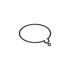 Speech bubble  logo vector template