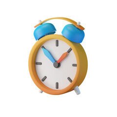 Alarm clock 3d icon illustration