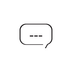 Speech bubble  logo vector template