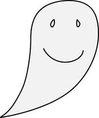 Cute cartoon illustration on transparent background.
