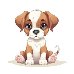 Cute dog illustration