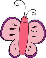 Cute cartoon animal illustration on transparent background.
