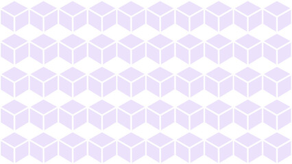 Purple background with rhombus and cubes