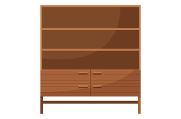 Kitchen furniture vector illustration. Comfortable furnishings and decorative accessories define kitchen interior Culinary settings, adorned with stylish decor, make kitchen cozy retreat Kitchen