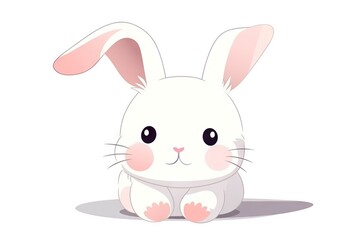 Fototapeta premium Cute rabbit character illustration