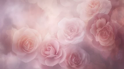 Foto op Aluminium soft pink roses abstract background © LV