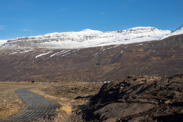 Autumn snow on the mountains, East Iceland