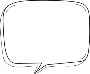 Hand drawn bubbles illustration on transparent background.