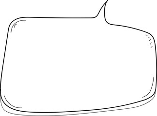 Hand drawn bubbles illustration on transparent background.