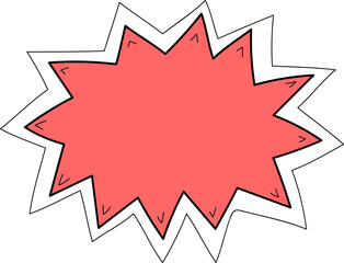 Speech bubbles design illustration on transparent background.