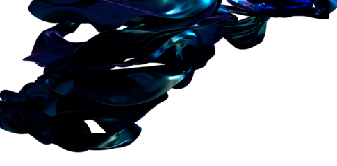 abstract blue wave background, night simple and elegant 3d render wallpaper