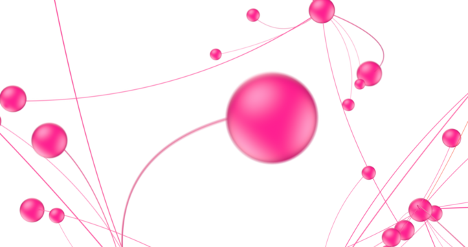 Abstract technology futuristic network - fantasy plexus background. 3D rendering