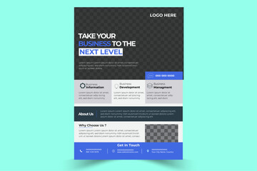 templates of A4 Business Flyer Set with Creative Geometrics,  Business Flyer Collection with Modern Geometry, Flyer Bundle with Sleek Modern Designs