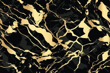 Black marble texture background with white curly veins. closeup surface granite stone texture for ceramic wall tile, flooring and kitchen design illustration