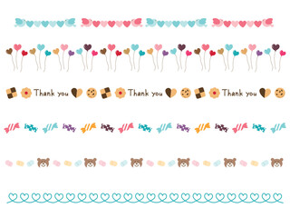 ホワイトデーの飾り罫セット