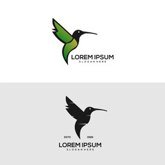 Bird logo colorful design gradient