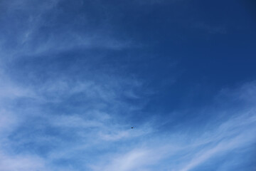 Summer blue sky cloud gradient light white background. Beauty clear cloudy in sunshine calm bright winter air bacground. Gloomy vivid cyan landscape in environment day horizon skyline view spring wind