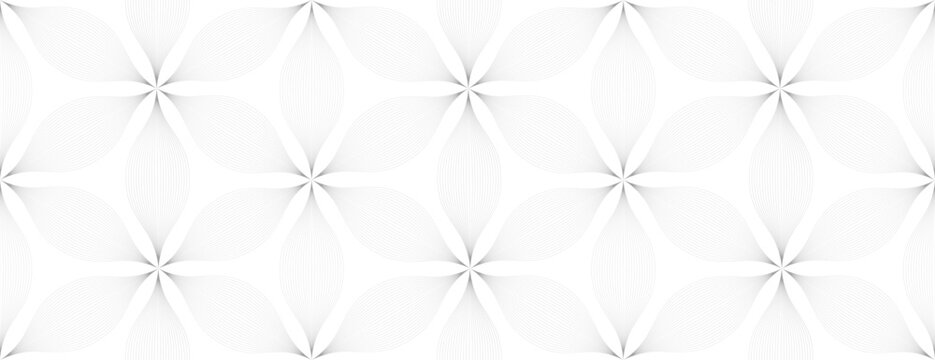 Abstract vector background, line art, geometric vegetal background, seamless pattern