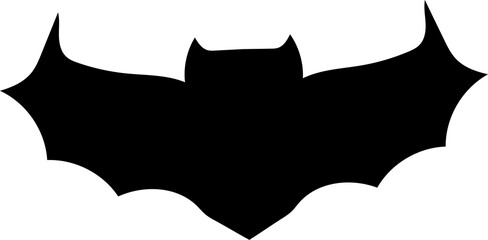 Halloween bat on transparent background.