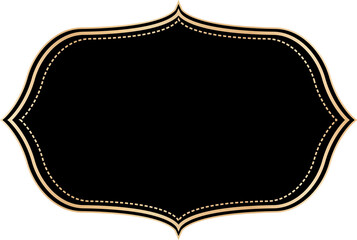 Vintage frames illustration, Transparent background.