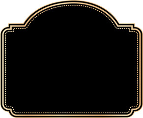 Vintage frames illustration, Transparent background.