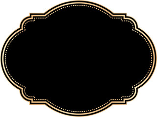 Vintage frames illustration, Transparent background.