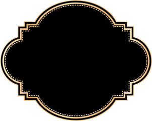 Vintage frames illustration, Transparent background.