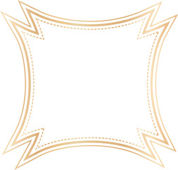 Vintage frames illustration, Transparent background.