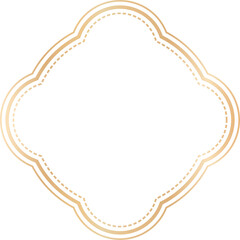 Vintage frames illustration, Transparent background.