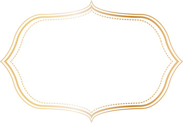 Vintage frames illustration, Transparent background.