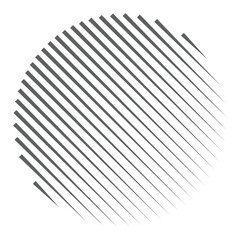 striped circle abstract art for decoration, the halftone geometric shape of artists