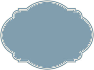 Vintage frames illustration, Transparent background.