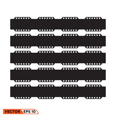 Negative film photo  icon design vector graphic of template, sign and symbol