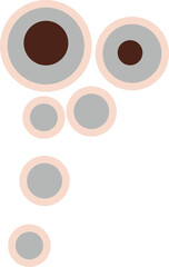 Autumn Dots Line Art Drawing