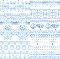 set of pattern with lace