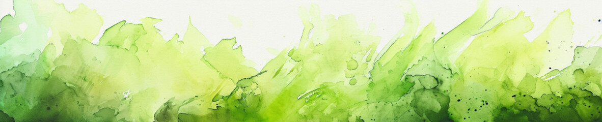 緑色の水彩テクスチャ　Generative AI