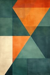 pattern of geometric shapes and circles. abstract style geometric shapes. modern decorative poster with shapes