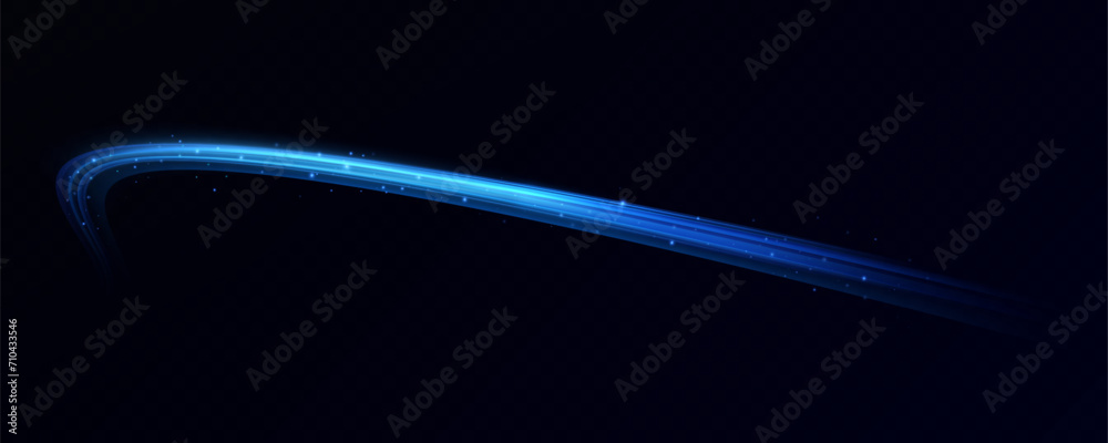 Poster neon red and blue speed lines. speed ​​of acceleration and movement. light trails, motion blur effec