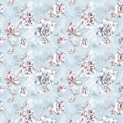 seamless pattern with flowers
