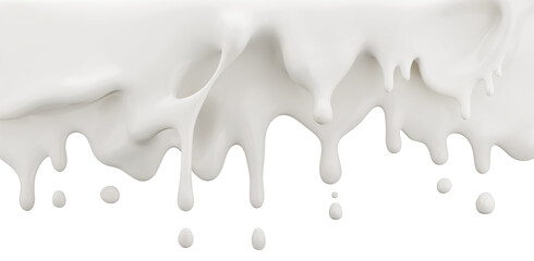 wave of Milk or Yogurt splash, Abstract background, 3D illustration.