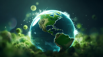 Obraz premium Environmental protection background, world environment day background, protect the environment