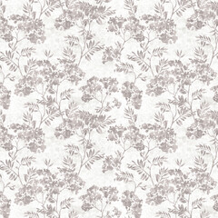 Digital textile design flowers pattern texture.
