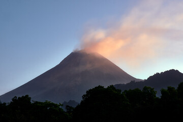 Merapi, volcano in the sky