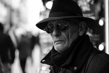 Monochrome Streets: Black and White Imagery, Embracing the Aesthetic of Street Photography, Infused with a Distinct Candycore Vibe