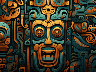 Colorful Totem illustration