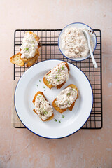 Traditional homemade salmon pate