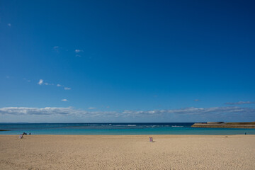 日本の沖縄県のとても美しい海の風景