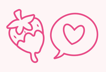 Valentine day decoration items vector art. cute and romantic love vector designs