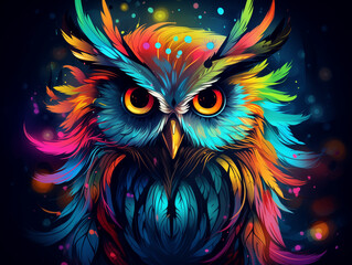 Colorful Owl illustration